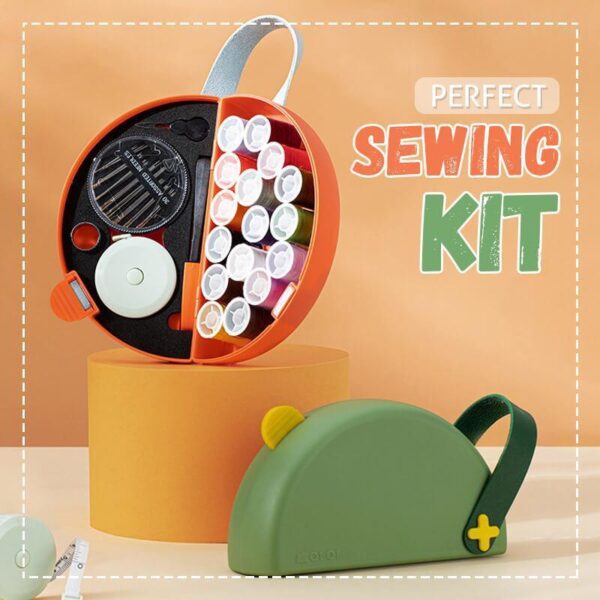 Portable Magnetic Sewing Box Set Magnetic Sewing Kit Embroidery Emergency Family Repair Sewing Supplies Needle Thread 2