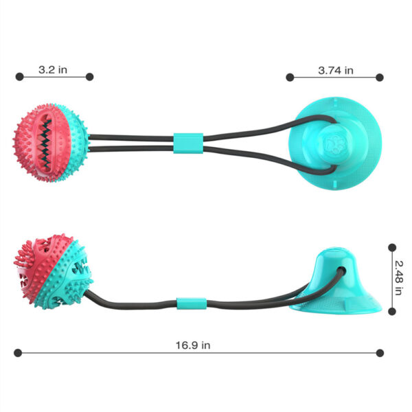 Rubber Puppy Chew Toy Wholesale Kong Dog Toys Large Dog Toy Suction Cup Kong for Dog 5