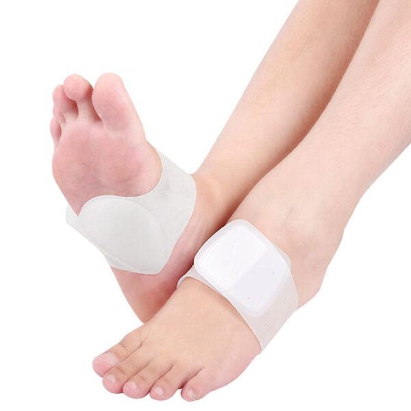 Tcare 1Pair Arch Support Brace Non Slip Sole Foot Arch Support Plantar Fasciitis Heel Pain Aid 2