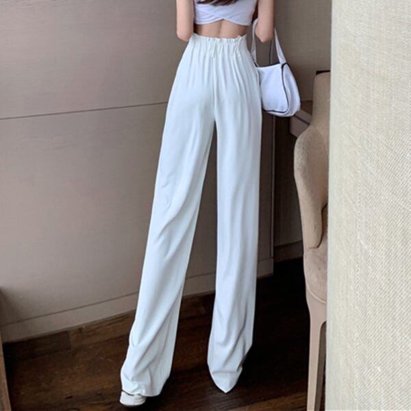 Women Casual Pants Large Size 4XL Solid Button Irregular Designer Zipper Soft Korean Style Fashion All 2