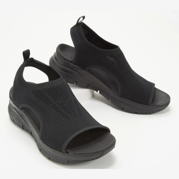 Women Summer Mesh Casual Sandals Ladies Wedges Outdoor Shallow Platform Shoes Female Slip On Light