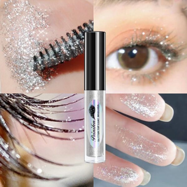 diamond glitter mascara quick dry water drop makeup long lasting waterproof curling thick shiny eyelash mascara 3