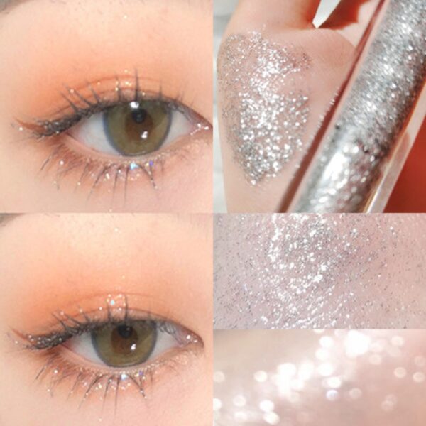 diamond glitter mascara quick dry water drop makeup long lasting waterproof curling thick shiny eyelash mascara 4