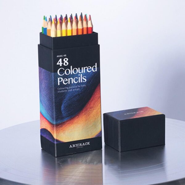 12 18 24 36 48 72Pcs Kid Oily Colored Pencils Professional Pre Sharpened Hexagon Drawing Pencils 3