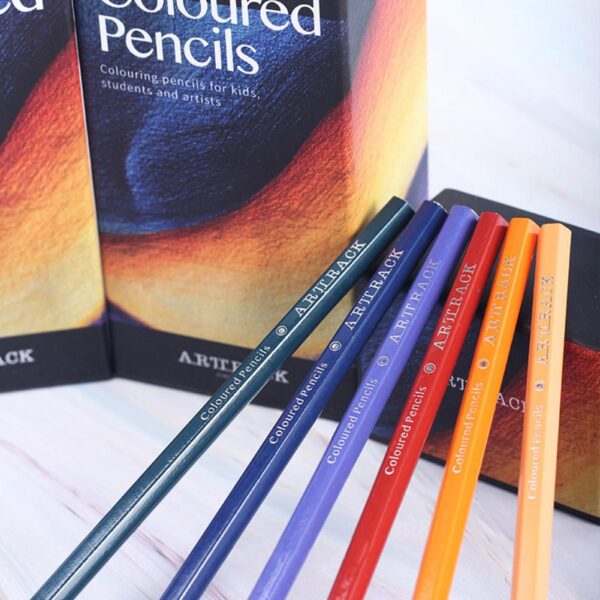 12 18 24 36 48 72Pcs Kid Oily Colored Pencils Professional Pre Sharpened Hexagon Drawing Pencils 5