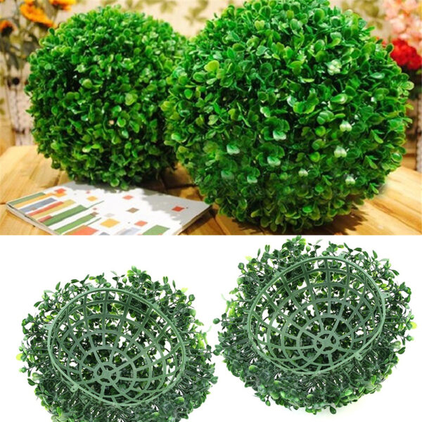 13 18 23 28cm Artificial Green Plastic Plant Grass Ball Green Simulation Plastic Plant Ornament Party 3