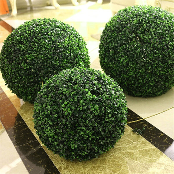 13 18 23 28cm Artificial Green Plastic Plant Grass Ball Green Simulation Plastic Plant Ornament Party 4