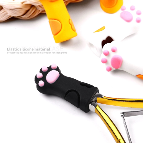 1Pcs Cartoon Cute Nipper Cover Protective Sleeve for Nail Manicure Pedicure Tools Cat Paw Dead Skin 3