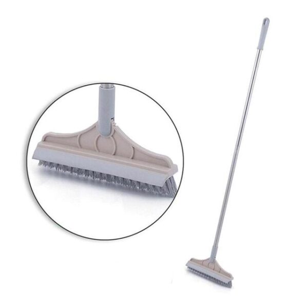 Floor Scrub Brush, 1 Long Handle Floor Crevice Cleaning Brush With