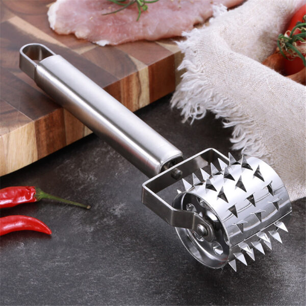 1Pcs Stainless Steel Meat Tenderizer Chopper Roller Meat Hammer For Steak Knock Sided Steak Pork Pounders 1