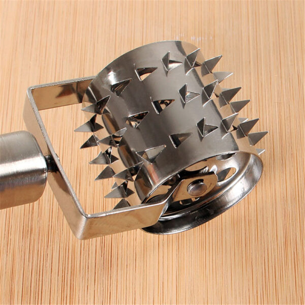 1Pcs Stainless Steel Meat Tenderizer Chopper Roller Meat Hammer For Steak Knock Sided Steak Pork Pounders 3