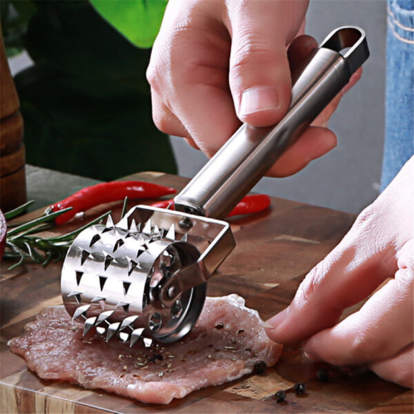 1Pcs Stainless Steel Meat Tenderizer Chopper Roller Meat Hammer For Steak Knock Sided Steak Pork Pounders