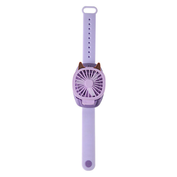 2021 NEW Cooling Fan USB Rechargeable Watch Fan Adjustable Portable Air Cooler With Colorful Light