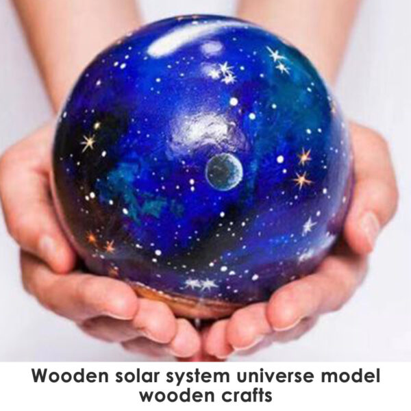 2021 Wooden Solar System Toy Universe Eight Planets Learning Game Educational Space Course Family Toys Christmas 3