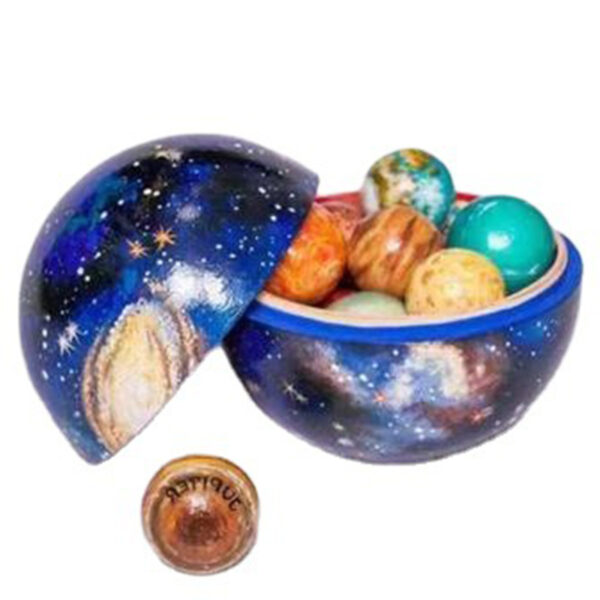 2021 Wooden Solar System Toy Universe Eight Planets Learning Game Educational Space Course Family Toys Christmas