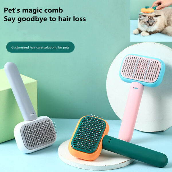2022 Upgrade Pet Cat Brush Dog Comb Hair Removal Pet Hair Comb Self cleaning Smooth Brush