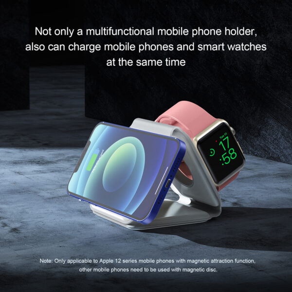 3 n'ime chaja ikuku magnetik maka iPhone 1 12 Pro max Airpods Pro Apple Watch 12