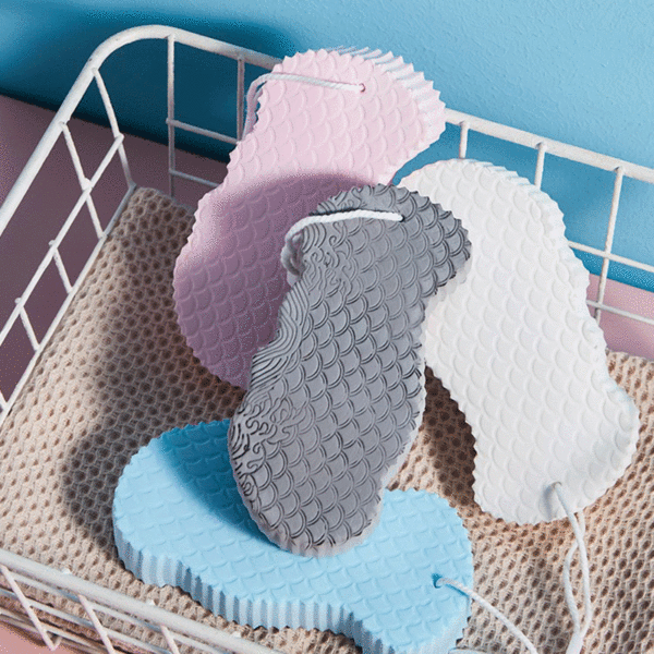 3D Magic Children Bath Sponge body Exfoliating Dead Skin Sponge Massager Cleaning Shower Brushes Peeling Sponge 3