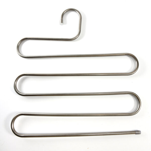 5 Layers Stainless Steel Clothes Hangers S Shape Pants Storage Hangers Clothes Storage Rack Pants