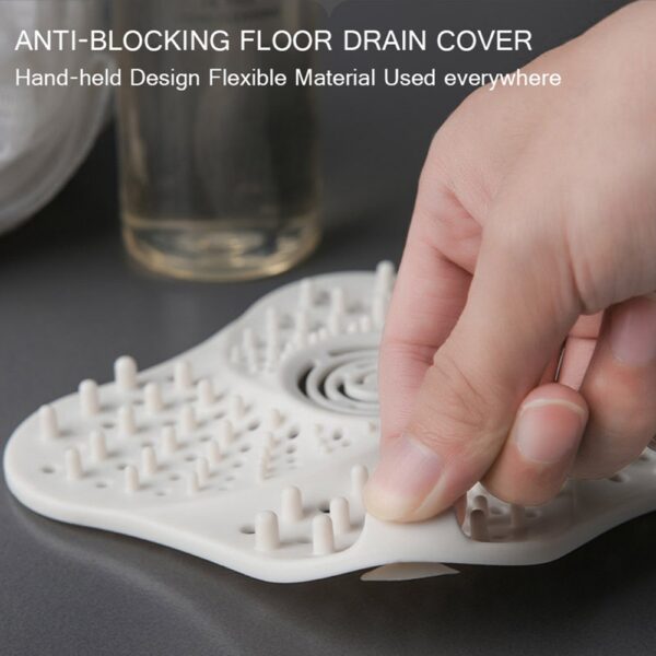 Anti blocking Hair Catcher Hair Stopper Plug Trap Shower Floor Drain Covers Sink Strainer Filter Bathroom 3