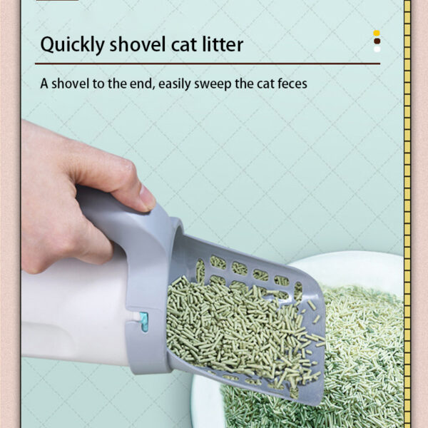 Cat litter shovel trash can portable all in one pet feces cleaning supplies detachable large shovel 1