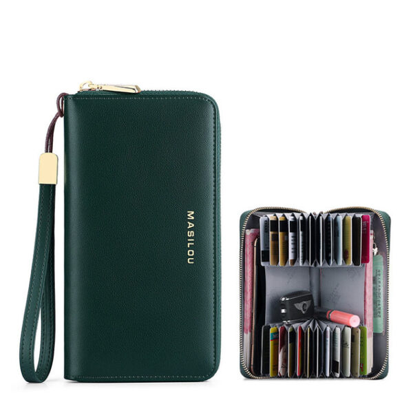 Genuine Leather Wallet Women Men Wallet Long Purse Business Credit Card Holder Woman Zipper Wallet RFID 2.jpg 640x640 2