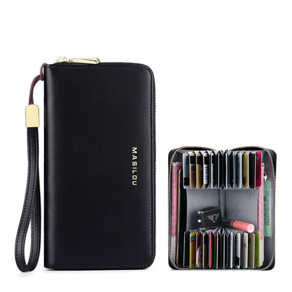 Genuine Leather Wallet Women Men Wallet Long Purse Business Credit Card Holder Woman Zipper Wallet RFID 3.jpg 640x640 3