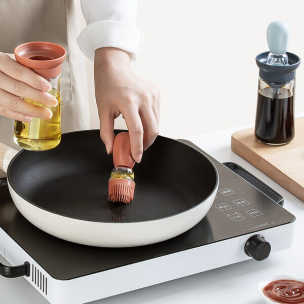 Kitchen Accessorie Silicone Oil Brush Oil Bottle Barbecue Grill Oil Brush Baking Pastry Steak Liquid Oil 3