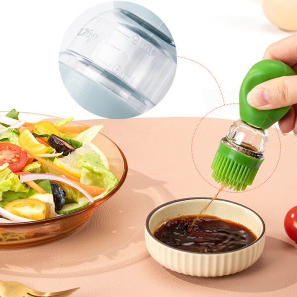 Accessoire de cuisine brosse à huile en Silicone bouteille d'huile Barbecue Grill brosse à huile cuisson pâtisserie Steak huile liquide 4