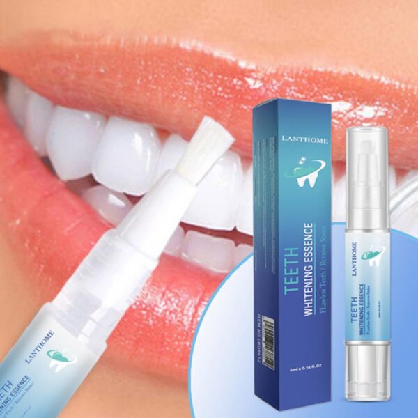 LANTHOME 4ml Teeth Whitening Pen Stain Remove Protect Gum Teeth Repair Quick Acting Teeth Whitening Pen