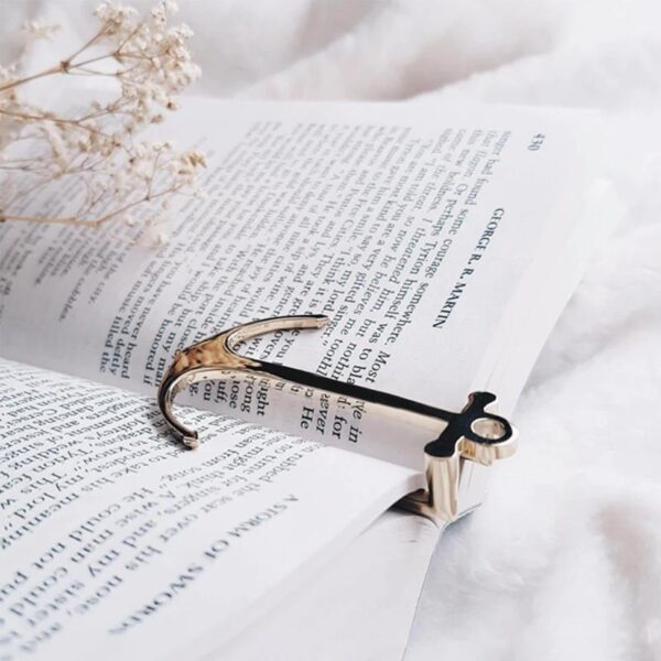 Metal Anchor Bookmark Creative Page Holder Clip for Students Book Reading Graduation Gifts School Stationery Office 3
