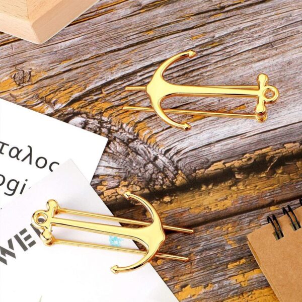 Metal Anchor Bookmark Creative Page Holder Clip for Students Book Reading Graduation Gifts School Stationery Office 4