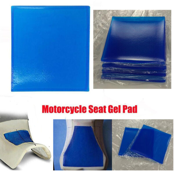 Motorcycle Seat Cold Pad Gel Elastic Pad Cushion Comfortable Shock Absorption Soft Cool DIY Motorbike Saddle 3