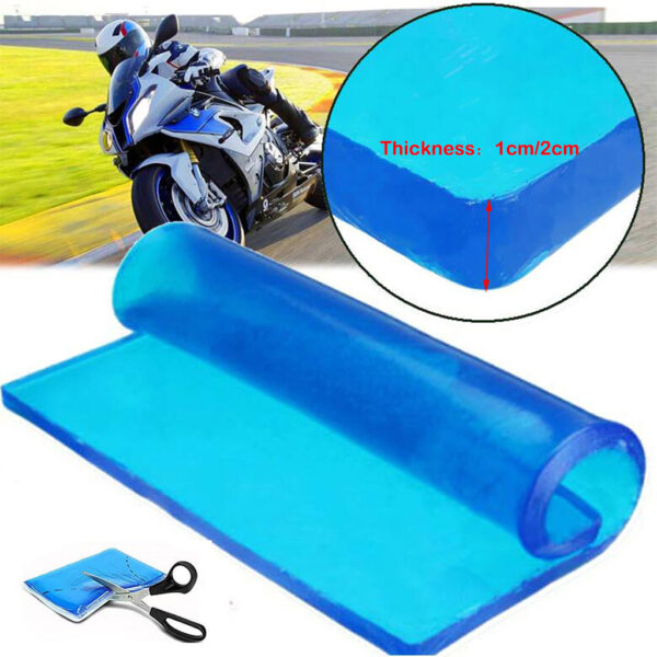 Motorcycle Seat Cold Pad Gel Elastic Pad Cushion Comfortable Shock Absorption Soft Cool DIY Motorbike Saddle