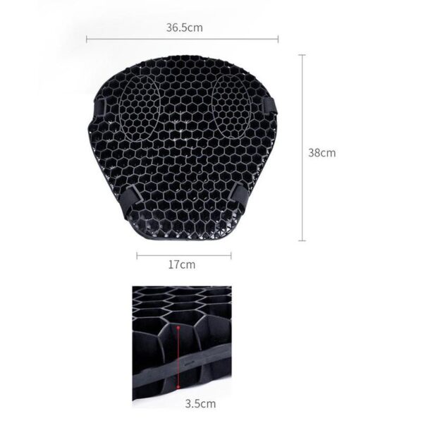 Motorcycle Seat Universal Air Comfort Gel Honeycomb Cushion Motorcycle Cover Shock Absorbing Pressure Relief Pillow Cushion 5