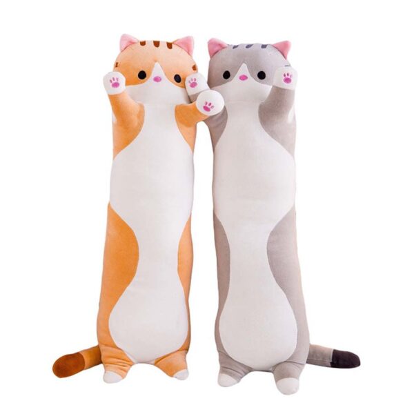 NEW Cute Plush Cat Doll Soft Stuffed Kitten Pillow Children Knee Pillows Sleep Long Plush Toys 3