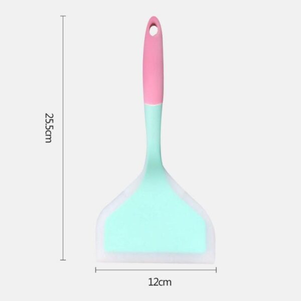 Spatula Penggorengan Tidak Melekat Telur Ikan Silicone Frying Pan Scoop Goreng Suduk Goreng Alat Kuali Peralatan Dapur 4