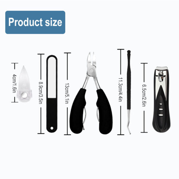 Portable Nail Clippers Set with Retro Storage Box Professional Stainless Steel Manicure Tool UD88 5