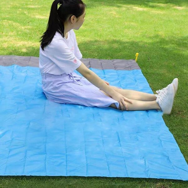 Xuab zeb Puam Mat Foldable Waterproof Washable Moistureproof Puam Pam rau Puam Puam Camping Hiking Picnic sab nraum zoov 2