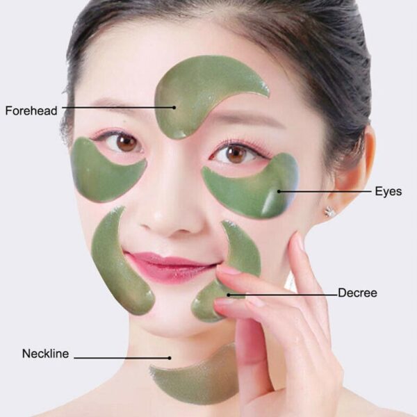 Mashin ido na Seaweed 60pcs Mai cire Dark Circles Collagen gel Eye Patches Anti Puffiness Anti Aging Moisturizing 5