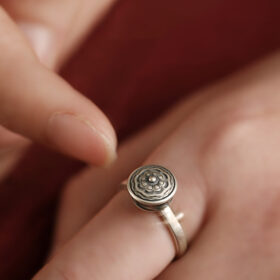Traditional Lotus Anxiety Relief Ring - image 4
