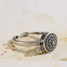 Traditional Lotus Anxiety Relief Ring - image 2