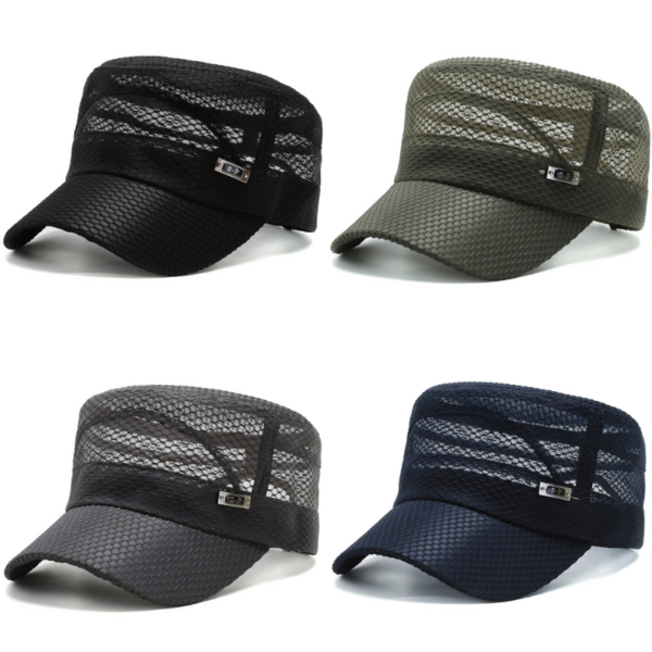 Casquette de Baseball militaire plate en maille pour hommes et femmes, casquette d'été solide et respirante, Snapback de l'armée pour l'extérieur