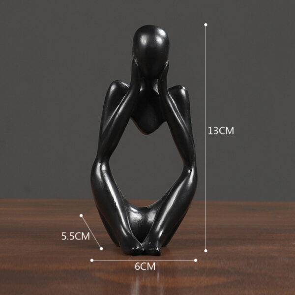 Tenker Resin Statue Nordisk Abstrakt Figur Håndverk Hjem Innredning Moderne Kunst Skulptur Stue Skrivebordsdekorasjon 3.jpg 640x640 3