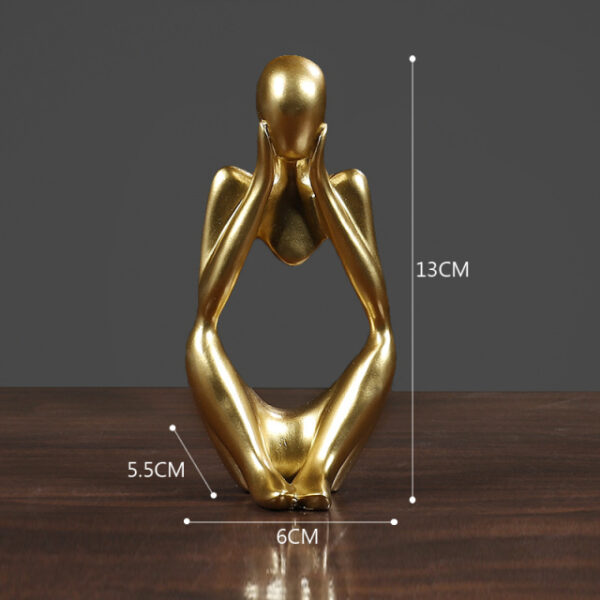 Thinker Resin Statue Nordic Abstract Figurine Crafts Home Decor Modern Art Sculpture Living Room Desktop Decoration 6.jpg 640x640 6