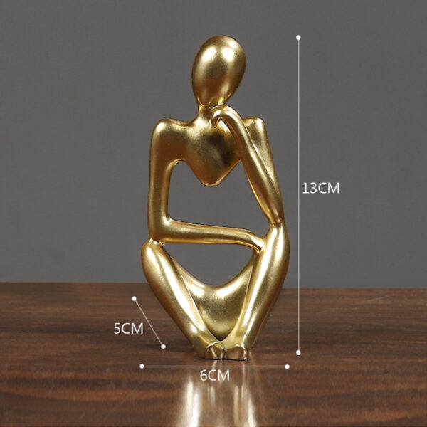 Thinker Resin Statue Nordic Abstract Figurine Crafts Home Decor Modern Art Sculpture Living Room Desktop Decoration 8.jpg 640x640 8