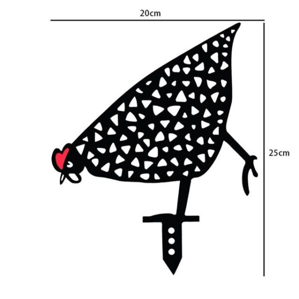 الاكريليك للماء في الحديقة السوداء شعار الدجاج الأسود حقل الدجاج الديكور الرعوي ساحة الفن
