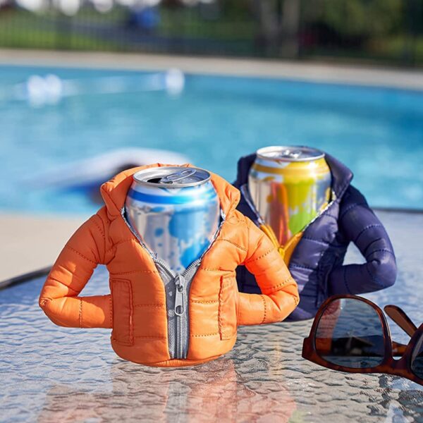 Winter Beer Clothes Beer Bottle Beverage Clip Overcomes Winter Warm Cup Cover Easy to Pull Can 4