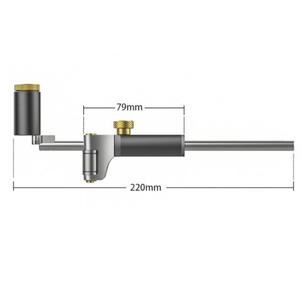 Woodworking Linear Arc Scriber Straight Linear Arc Dual purpose Ruler Parallel Line Drawing Measuring Gauge