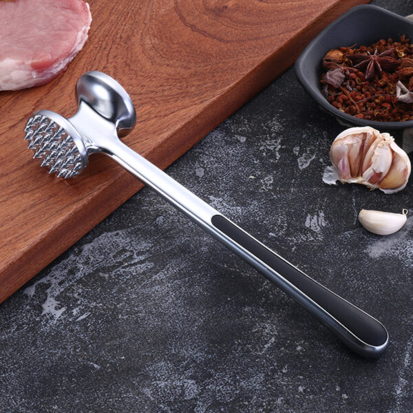 1PC Portable Loose Meat Hammer Long Handle Profession Steak Pork Meat Tenderizer Needle Zinc Alloy Kitchen 4